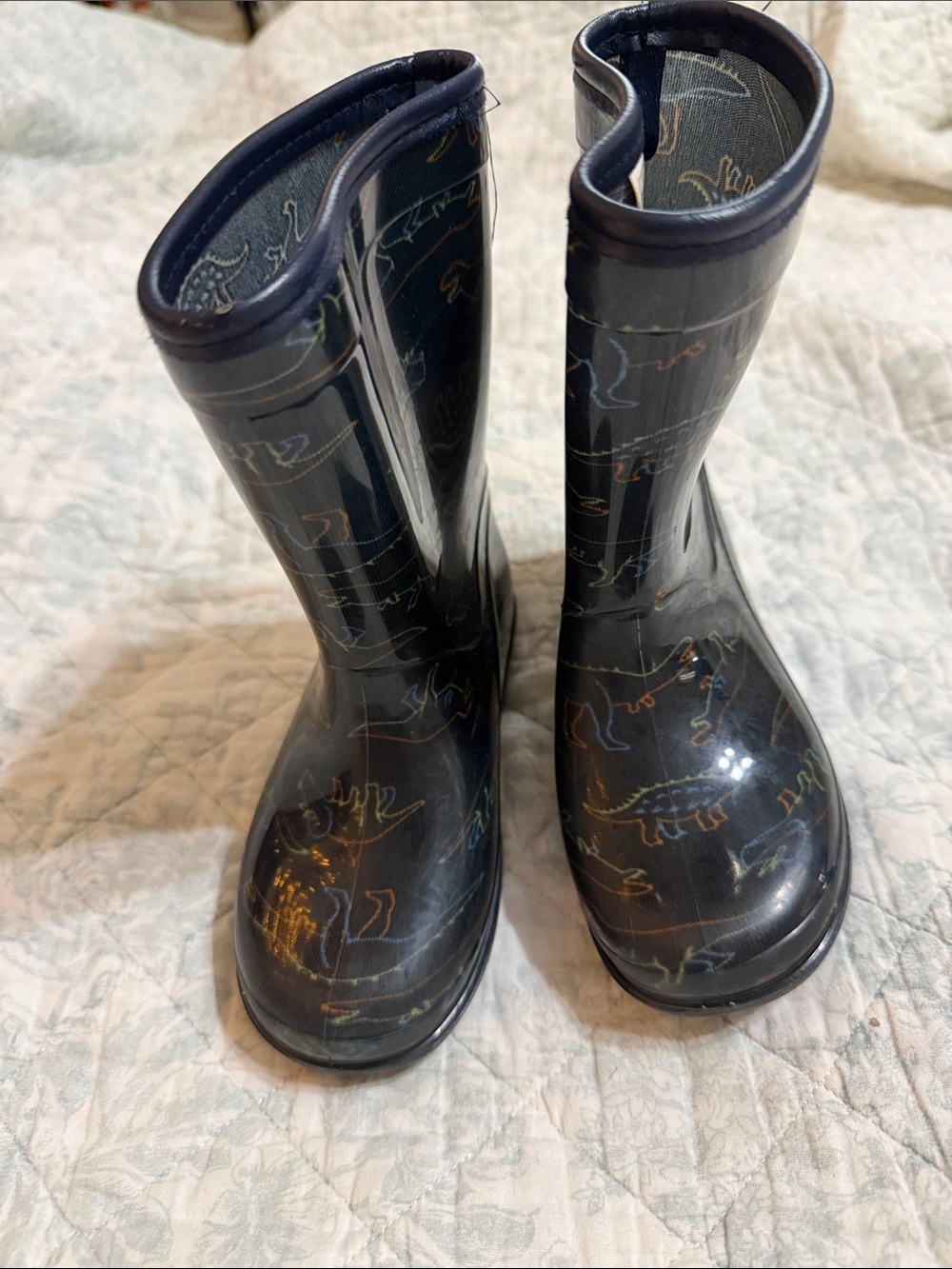 Carter's Navy Blue Dinosaur Rain Boots